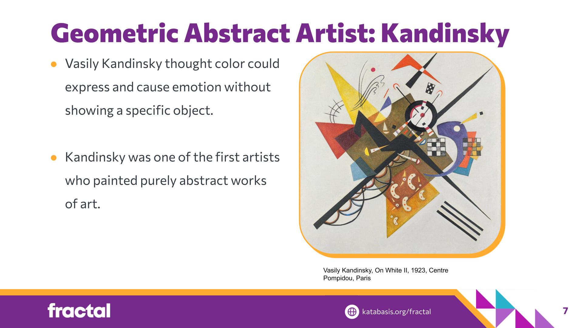 Slide 7: Geometric Abstract Artist: Kandinsky — Coding Kandinsky