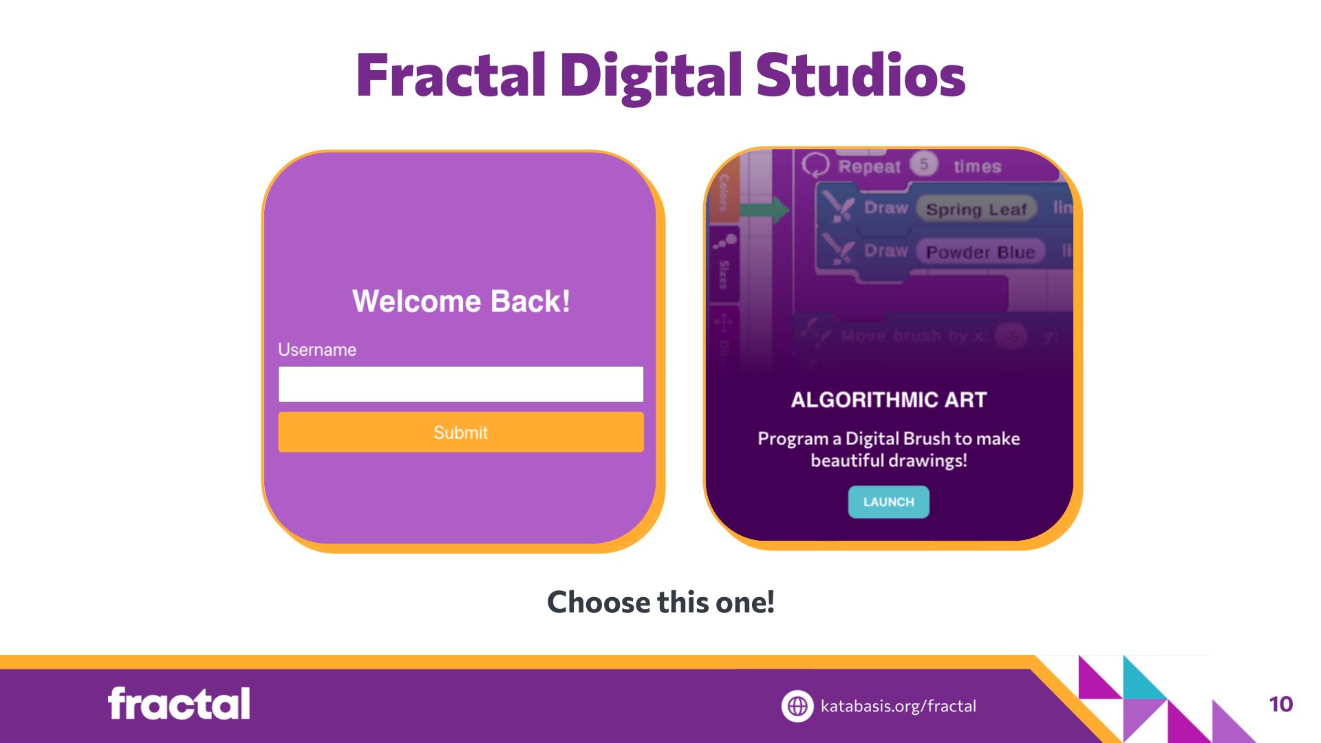 Slide 10: Fractal Digital Studios — Coding Kandinsky