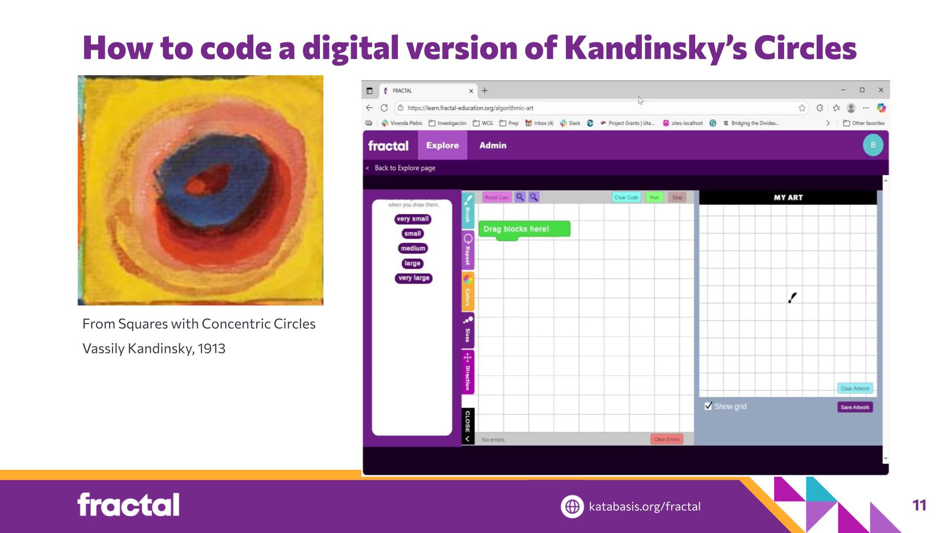 Slide 11: How to code a digital version of Kandinsky’s Circles — Coding Kandinsky