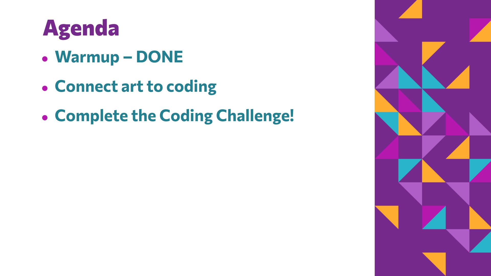 Slide 4: Agenda — Coding Abstraction