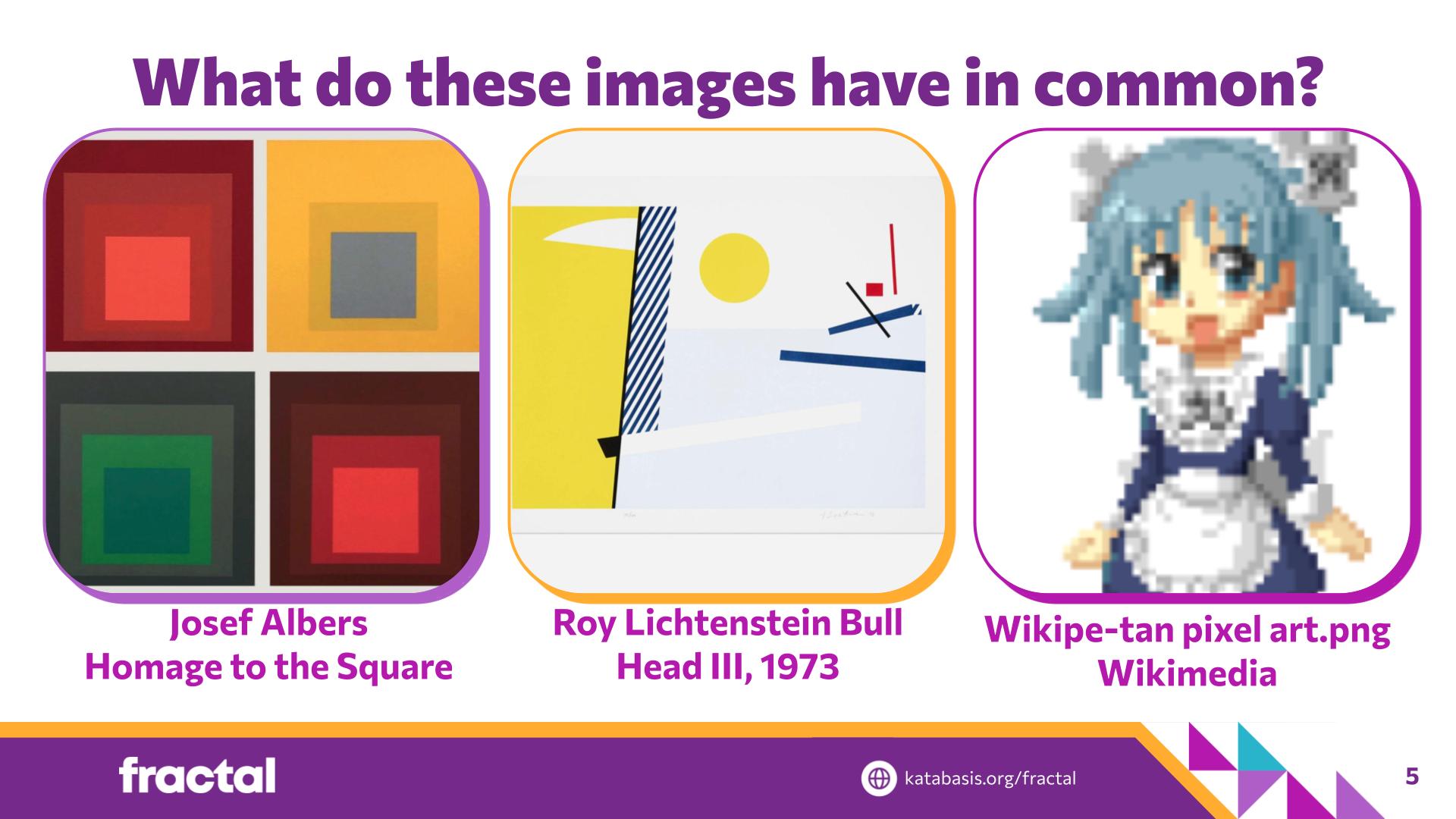 Slide 5: What do these images have in common? — Coding Abstraction