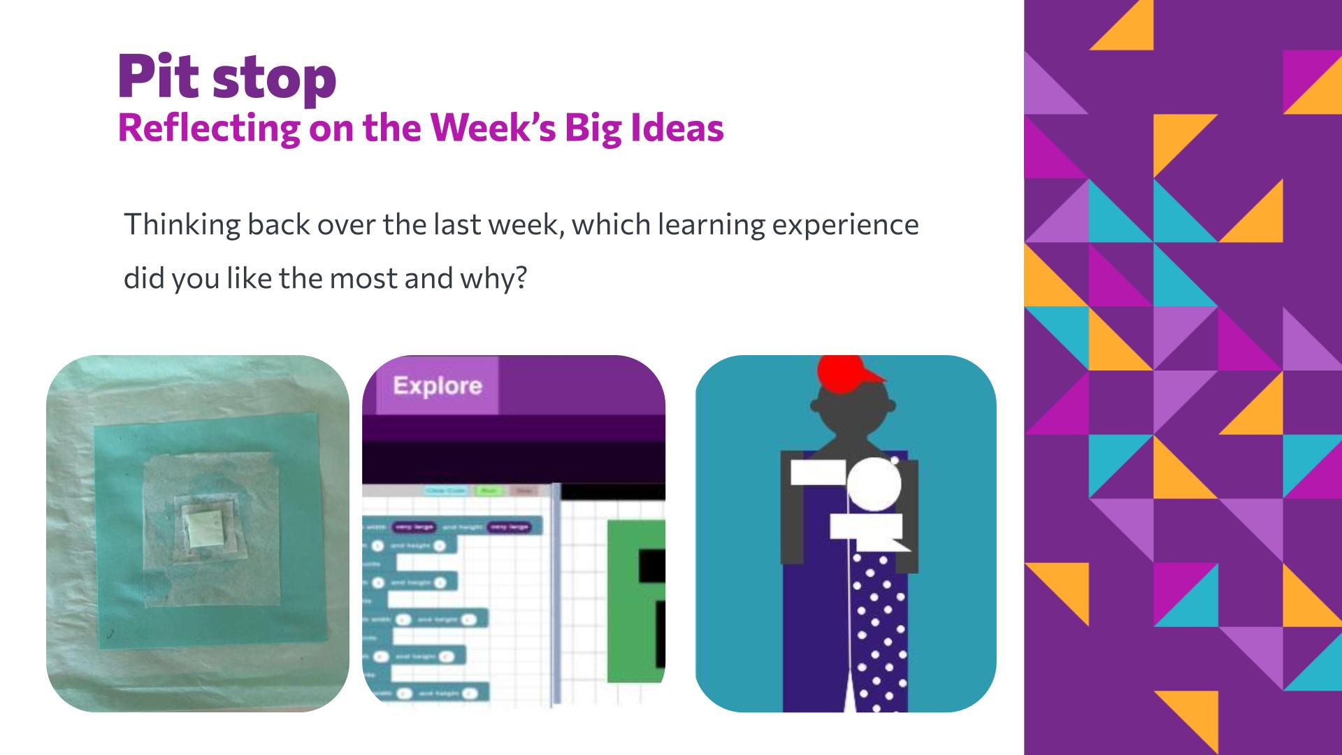 Slide 32: Pit stop — Art with Shapes