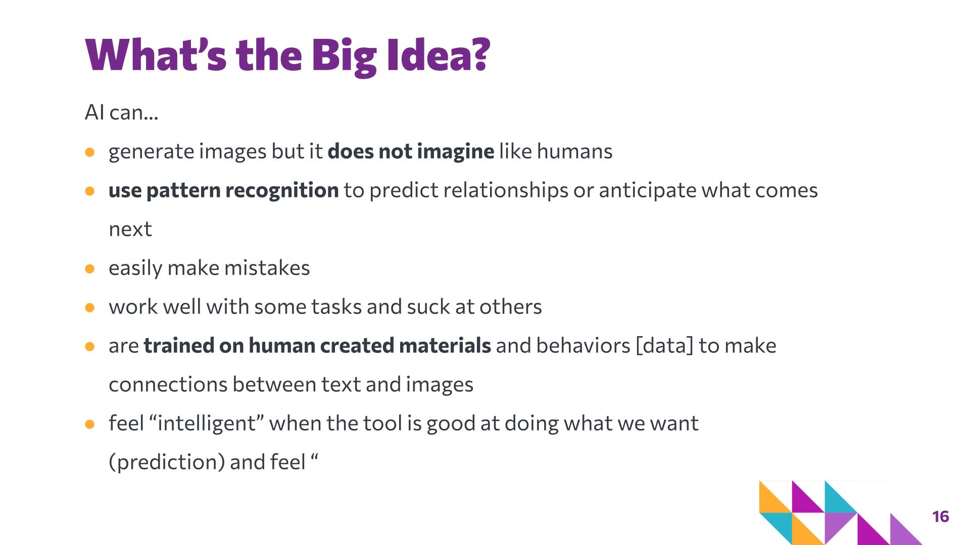 Slide 16: What’s the Big Idea? — You and I + AI