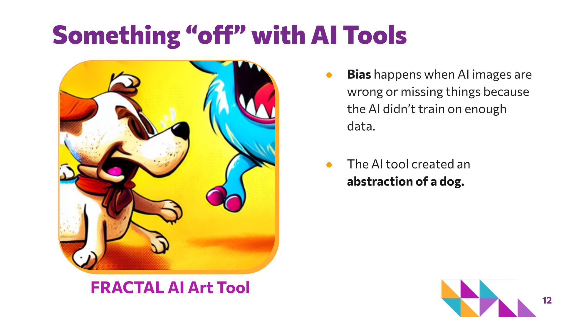 Slide 12: Something “off” with AI Tools — Picture it with Words