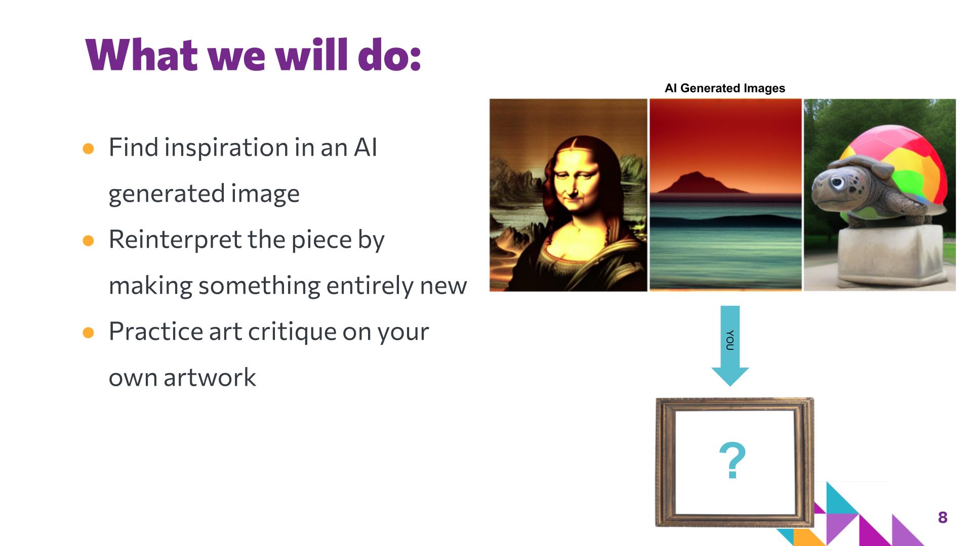 Slide 8: What we will do: — Art Remix