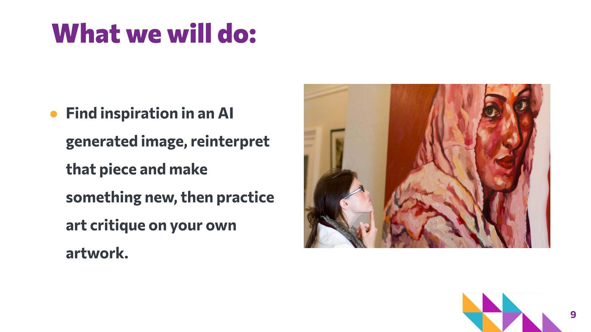 Slide 9: What we will do: — Art Remix
