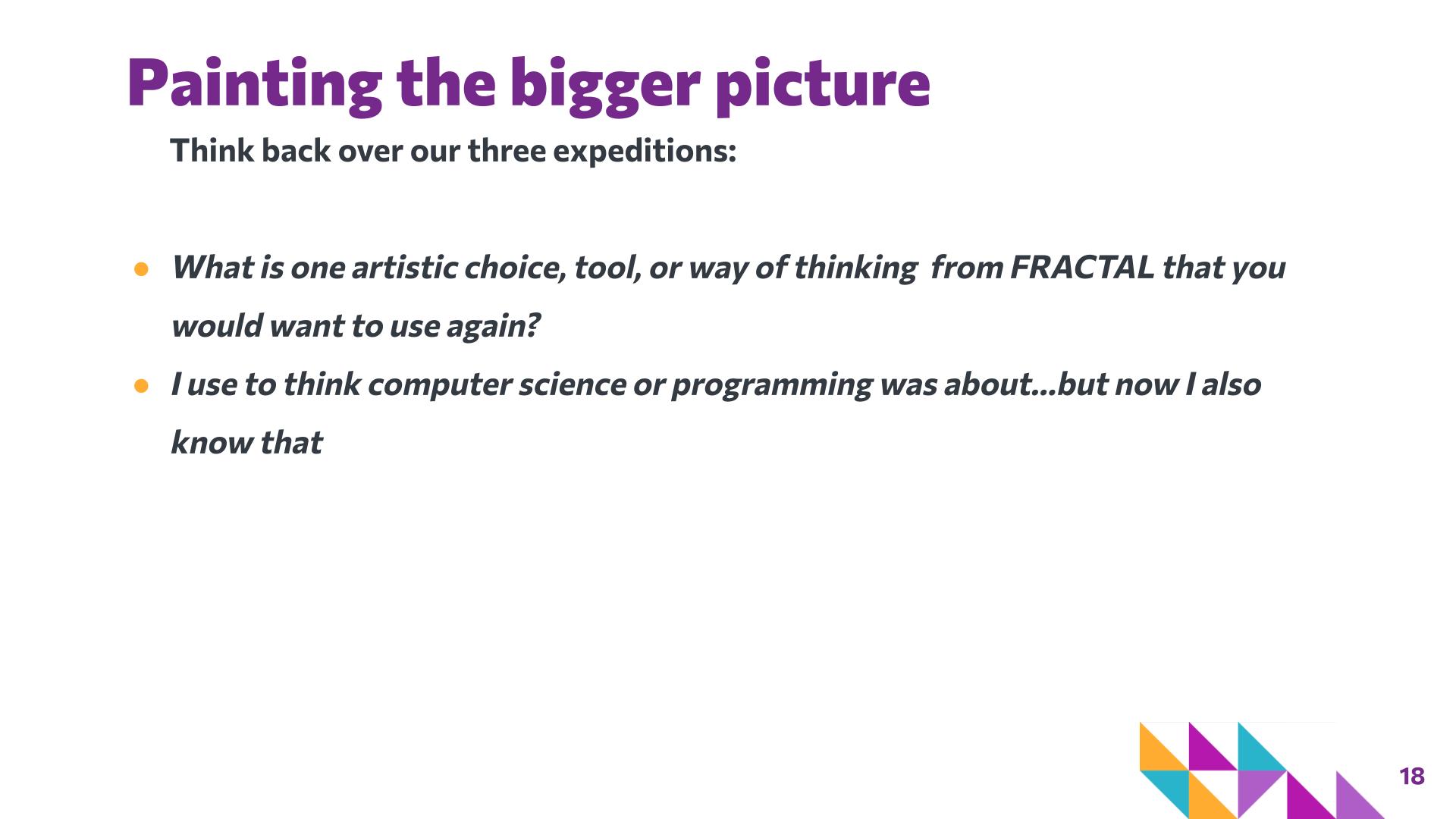 Slide 18: Painting the bigger picture — Art Remix