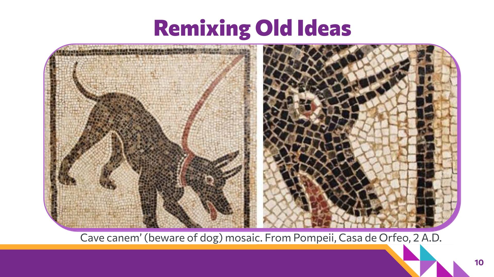 Slide 10: Remixing Old Ideas — Abstraction with Paper Pixels