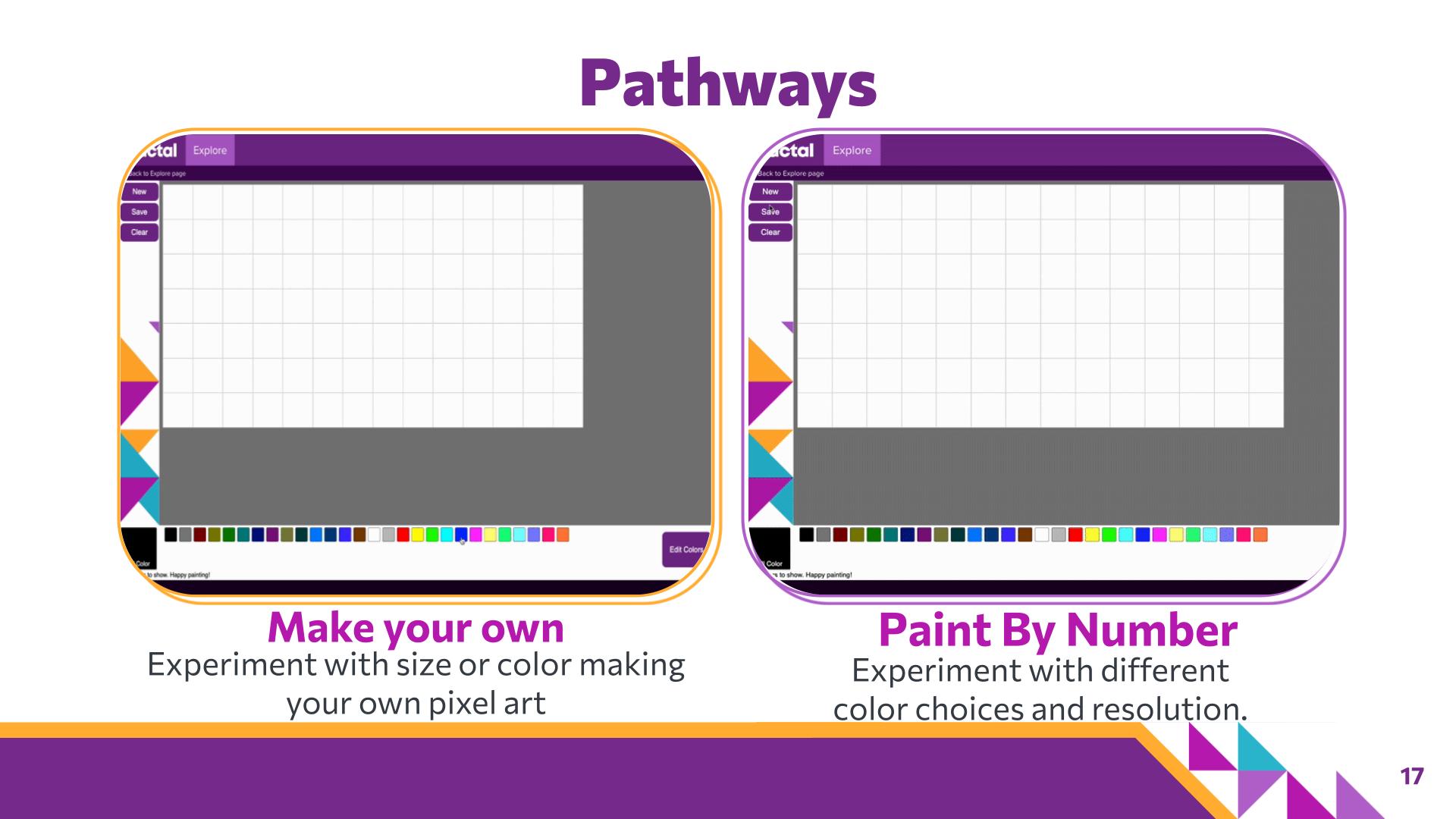 Slide 17: Pathways — Abstraction with Digital Pixels