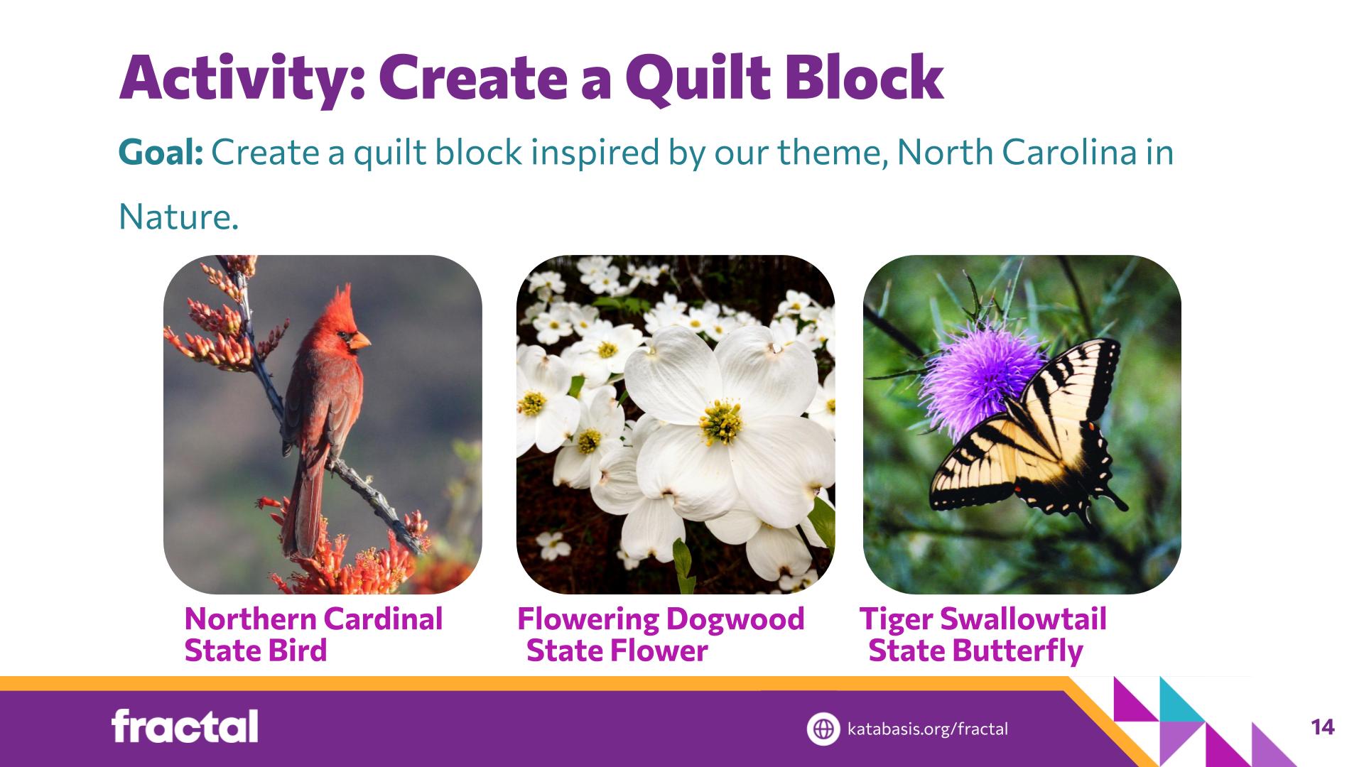 Slide 14: Activity: Create a Quilt Block — Patchwork Pixels